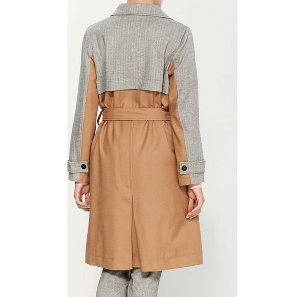 NEW Coat by Le Mont St Michel Trench style size 8 - Picture 3 of 12
